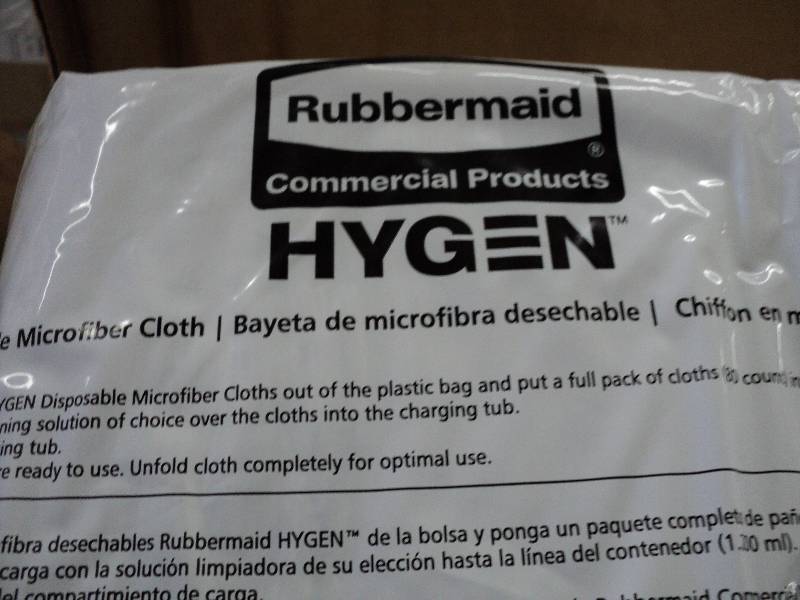 lot 115 image: Rubbermaid hygen disposable microfi...
