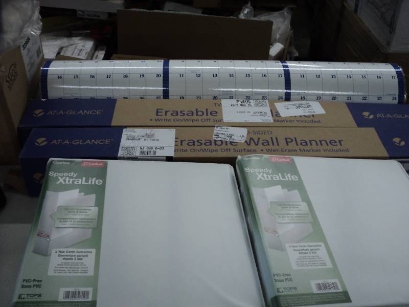 lot 117 image: 2 Erasable wall planners and 2 spee...
