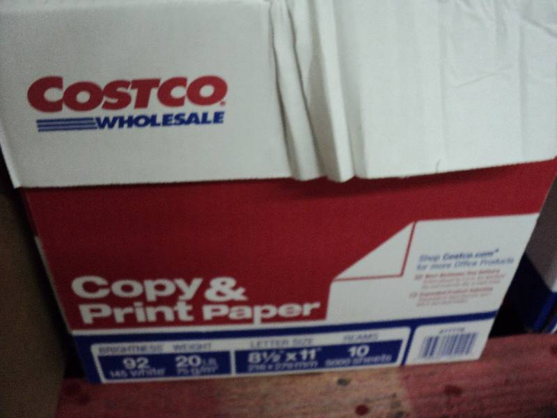 lot 129 image: Costco full case of 8.5x11 copy pap...