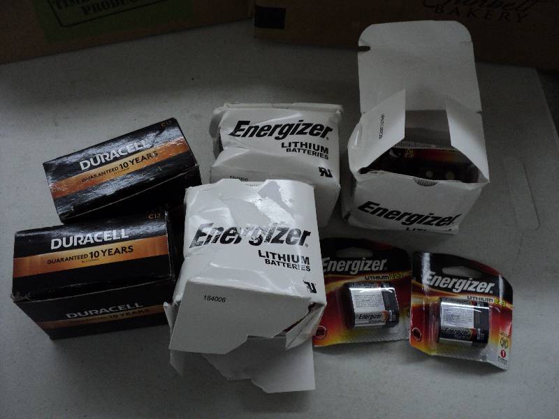 lot 141 image: Duracell and Energizer batteries, s...