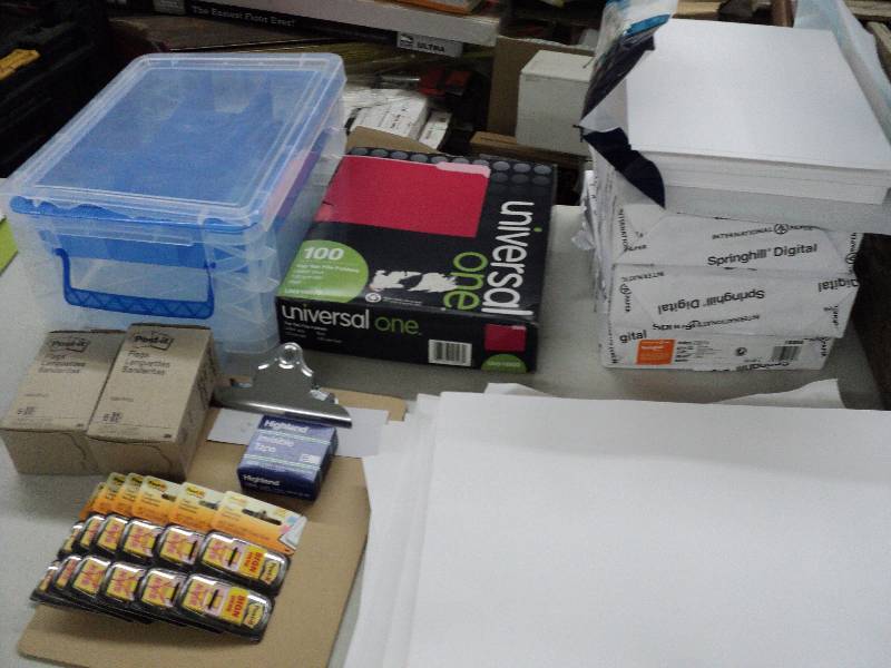 lot 145 image: office paper, 8.5x11 and 11x17, 3M ...