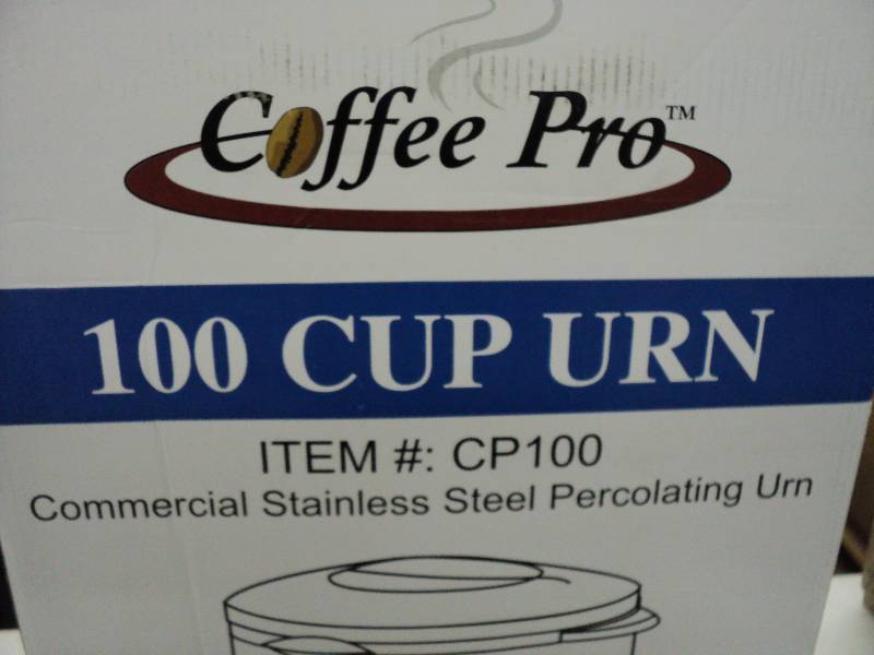 lot 149 image: coffee pro 100 cup URN...