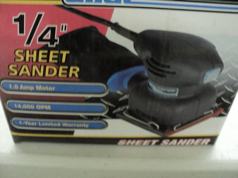 lot 183 image: 14in sheet sander...