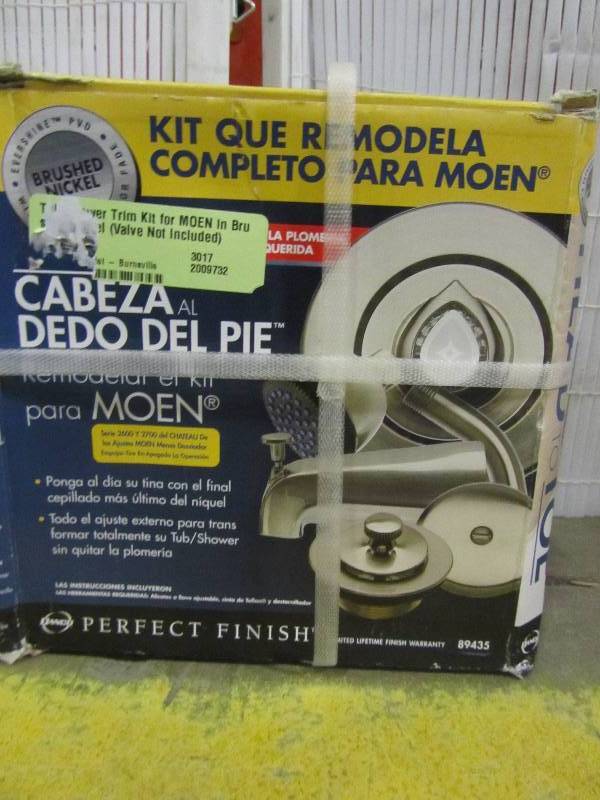lot 51 image: DANCO TubShower Trim Kit for MOEN in Brushed Nickel (Valve Not Included)