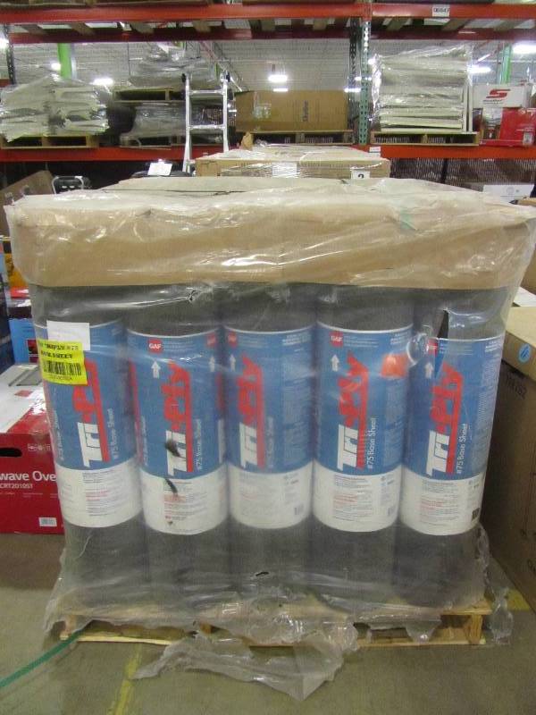 lot 80 image: Tri-Ply 3 ft. x 98 ft. (300 sq. ft.) #75 Base Sheet For Low Slope Roofs (x25 rolls)