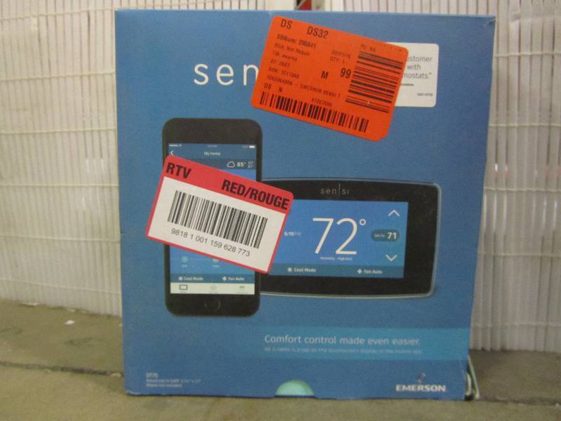 lot 92 image: Emerson Sensi Touch Wi-Fi Thermostat with Touchscreen Color Display