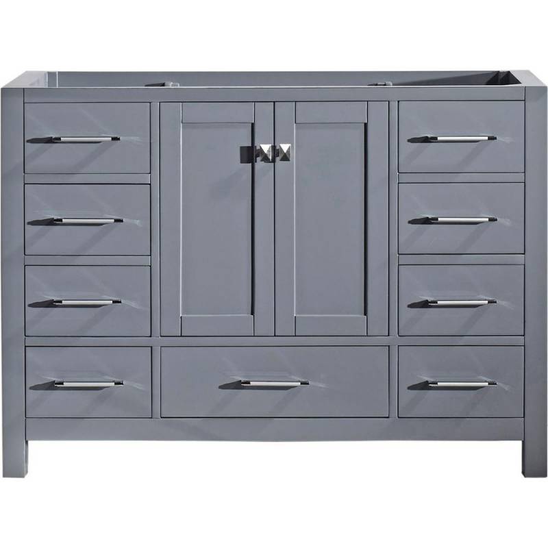 lot 54 image: Virtu USA Caroline Avenue 48 in. W x 22 in. D Vanity Cabinet with top and mirror