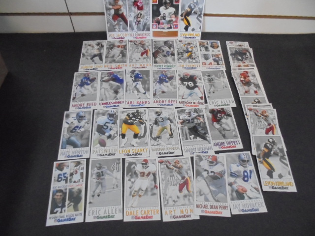 Over Sized Football Cards with Vintage  McDonalds Card