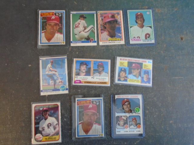 10 Steve Carlton Vintage Baseball Cards