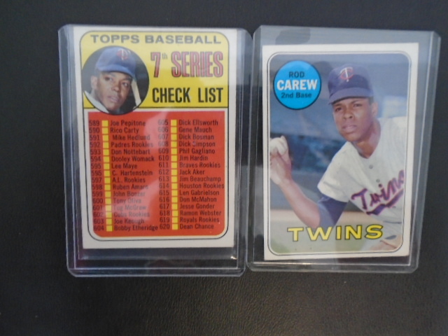 Vintage  Rod Carew & Tony Olivia Baseball Cards