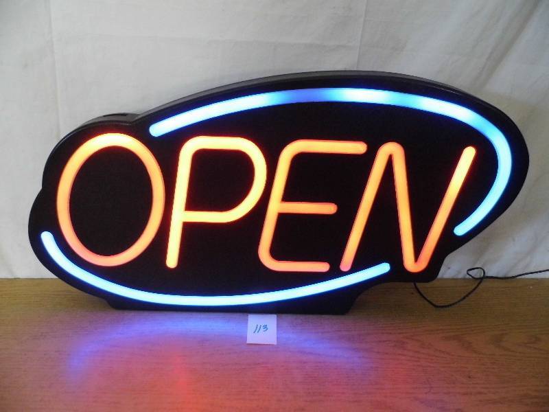 Neon Look Open Sign