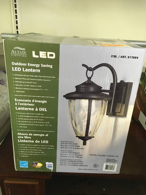 9IN LED COACH LIGHT, MSRP $34.99