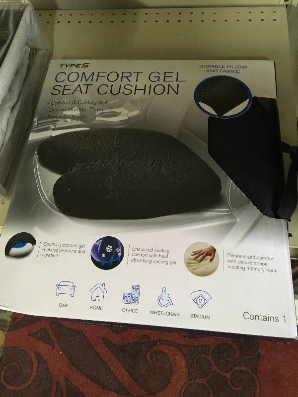 COMFORT GEL SEAT CUSHION, MSRP $19.99