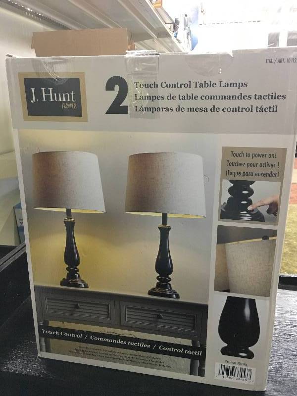 2PK TOUCH CONTROL LAMPS, MSRP $69.99