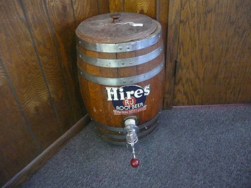 lot 3 image: VINTAGEANTIQUE Original Hires Root Beer Wood KEG Barrel Soda Fountain Dispenser WTap System - SELLING FOR OVER $600.00, NO RESERVE - SEE PICTURES