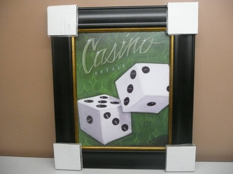lot 29 image: NEW - CASINO ROYALE - PROFESSIONALLY FRAMED ARTWORK - PERFECT FOR THE CAVE - APPROX 24 BY 28 - SEE PICTURES