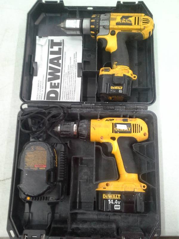 lot 427 image: (2) Dewalt Cordless Drill