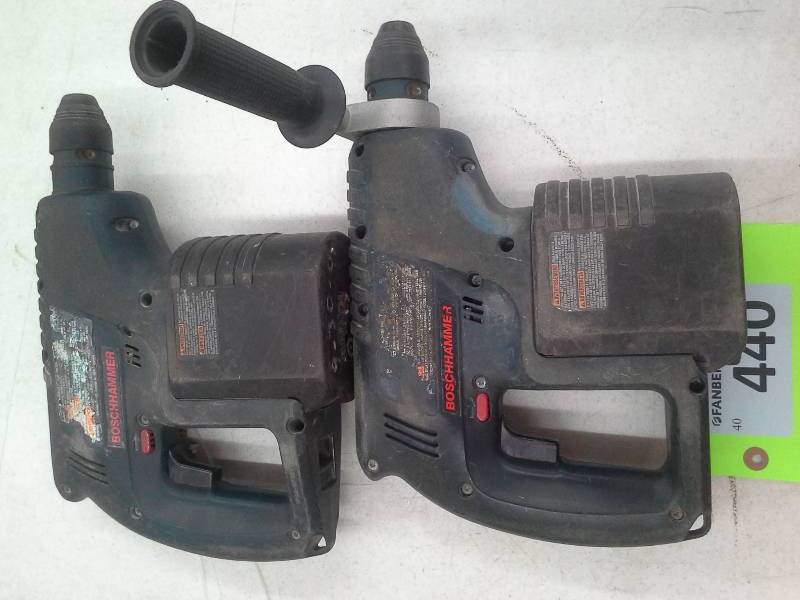lot 440 image: Set of Bosch 24V Rotary Hammer Drills