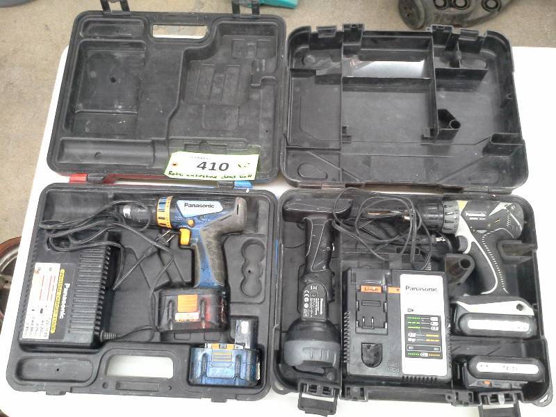 lot 410 image: Set of Panasonic Drills