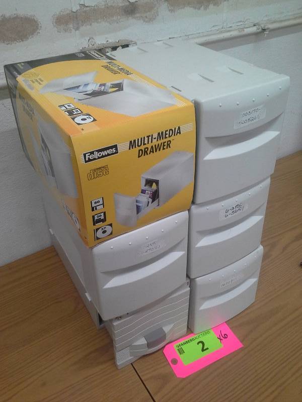 lot 2 image: (6) Multi-Media Drawer