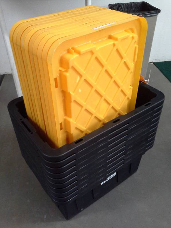 lot 707 image: (10) Plastic Storage Bins