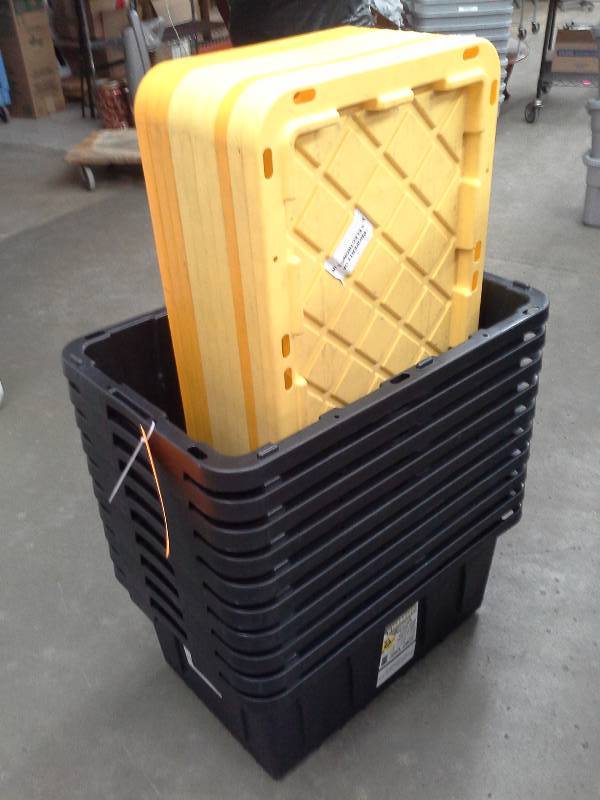 lot 709 image: (10) Plastic Storage Bins