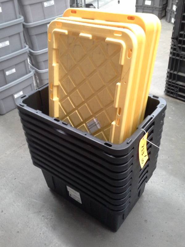 lot 713 image: (10) Plastic Storage Bins