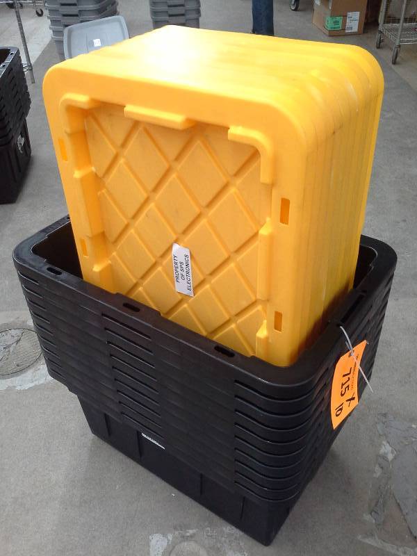 lot 715 image: (10) Plastic Storage Bins