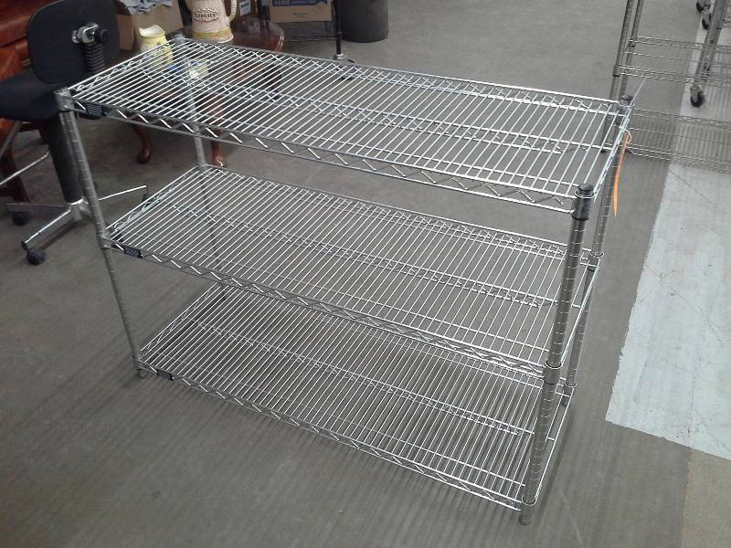 lot 729 image: 35 x 48 x 18 Stainless Steel Wire Shelving