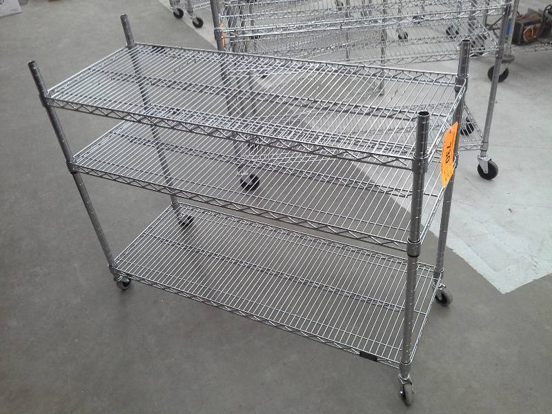 lot 730 image: 26 x 48 x 18 Stainless Steel Wire Shelving