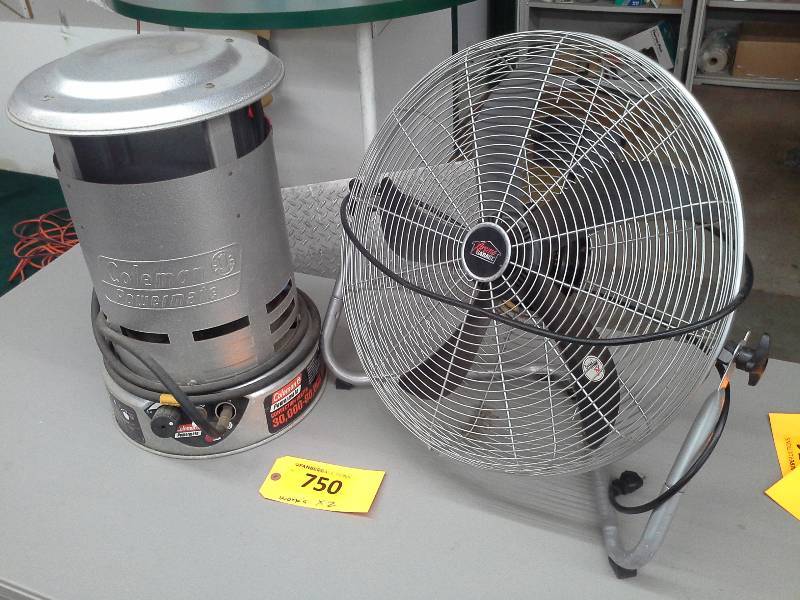 lot 750 image: Heater and Fan