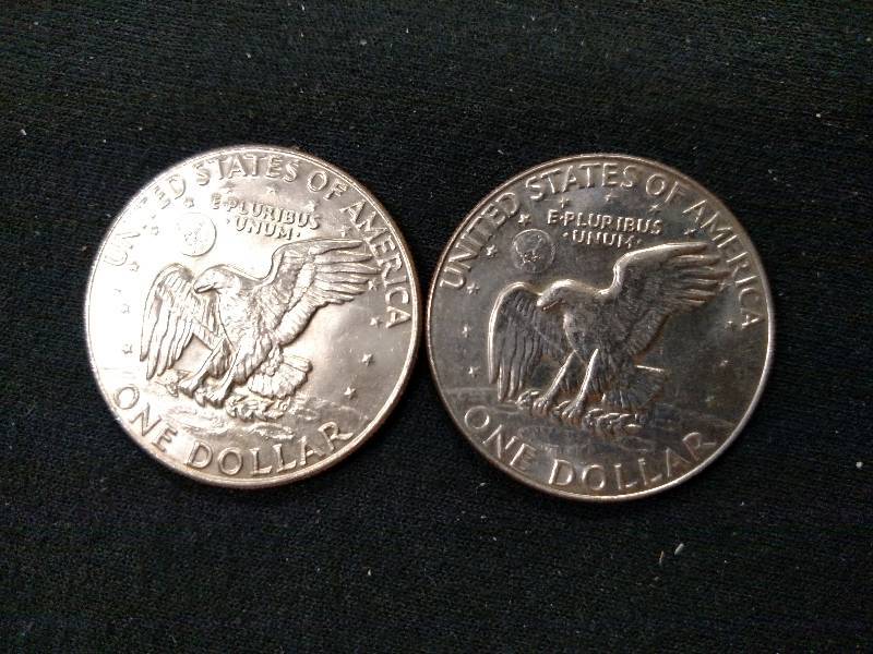 1974 D & 1978 D Eisenhower Dollars...