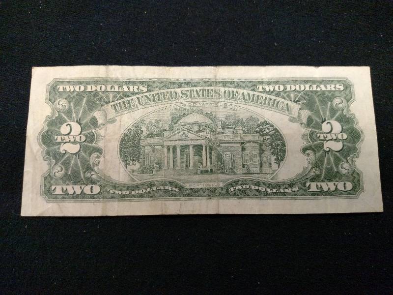 1963 Red Seal Two Dollar Note...