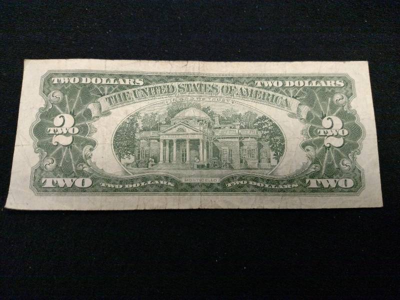 1963 Red Seal Two Dollar Note...
