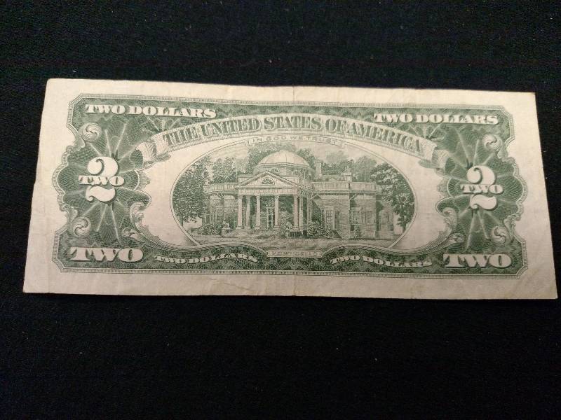 1963 Red Seal Two Dollar Note...