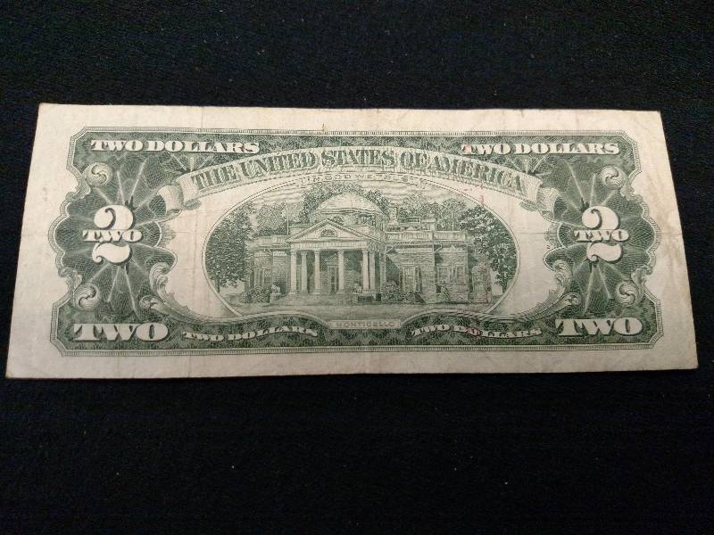 1963 Red Seal Two Dollar Note...