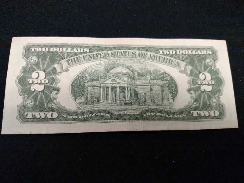 1963 A Red Seal Two Dollar Note...