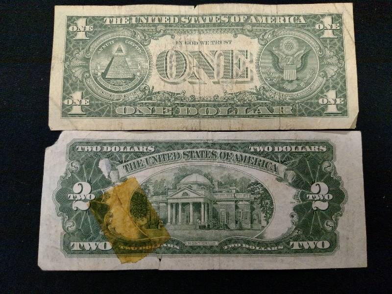 1953 A Red Seal Two Dollar Note(Tor...