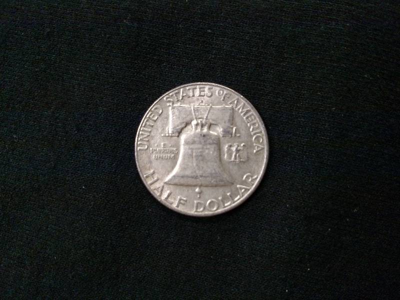 1952 D Franklin Silver Half Dollar ...