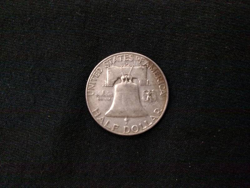 1953 D Franklin Silver Half Dollar ...