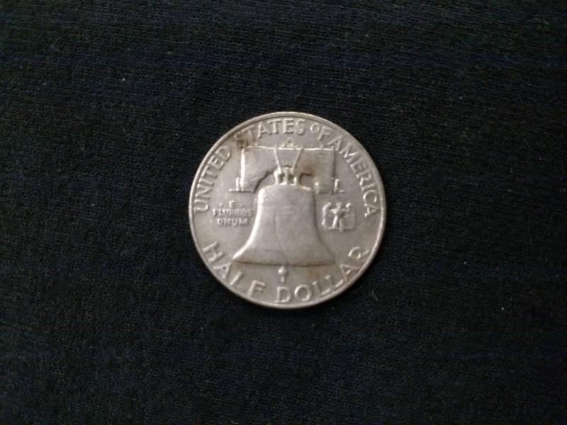 1957 D Franklin Silver Half Dollar ...