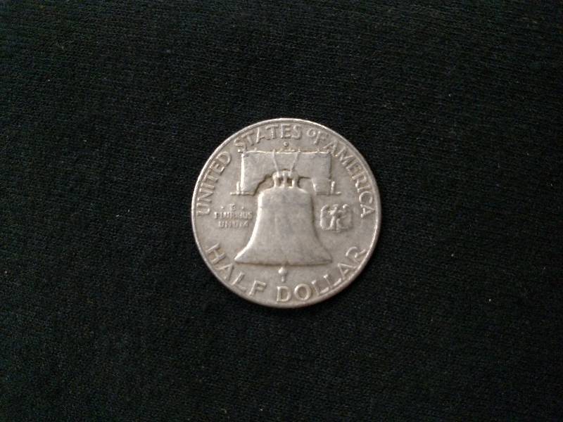 1958 D Franklin Silver Half Dollar ...