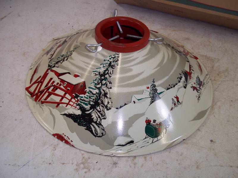 1950s Coloramic Tree Stand with Box