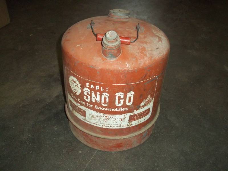 Eagle Snowmobile Vintage Gas Can
