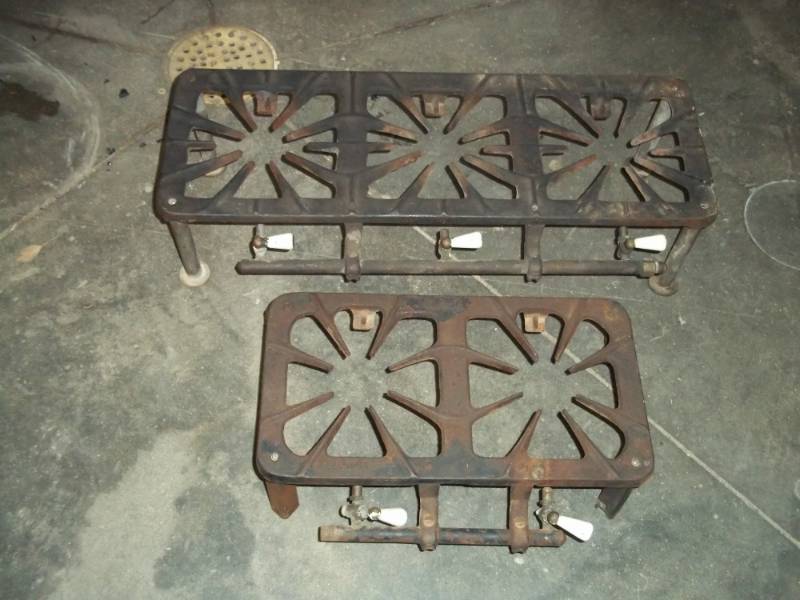 Vintage Cast Iron Stove Frames