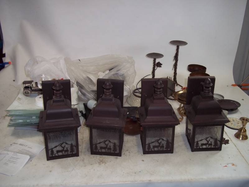 Outdoor and Indoor Light Fixtures with Candles holders