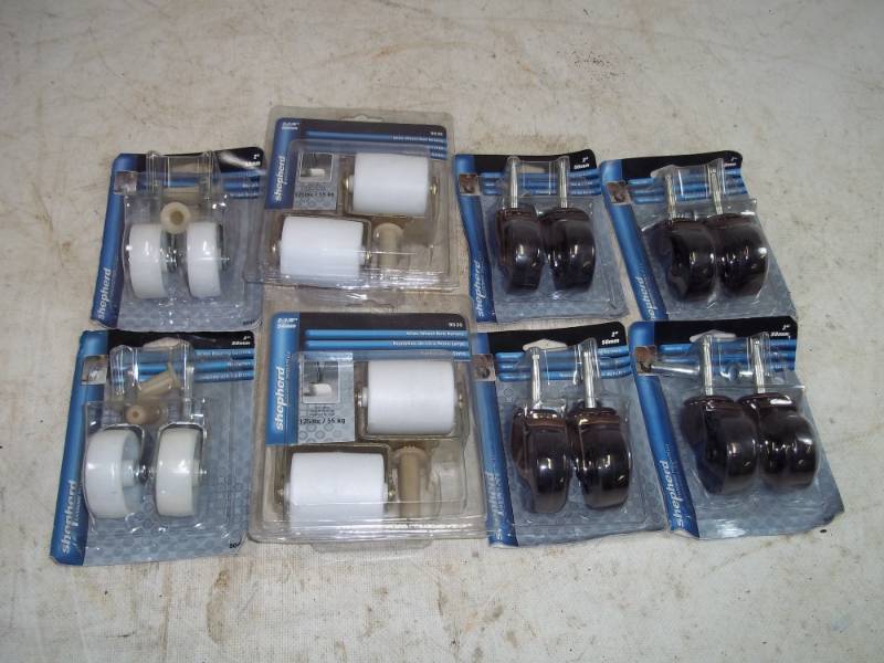 8 Sets of Table and Chair Rollers in package
