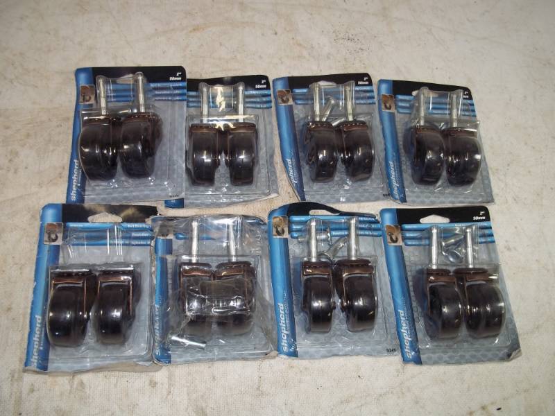 8 Sets of Table and Chair Rollers in package