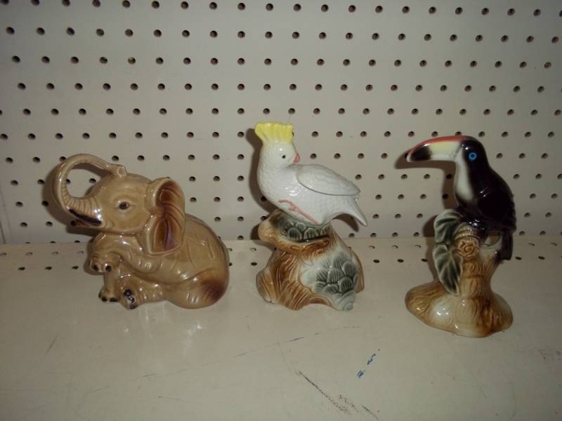 3 Animal Figurines