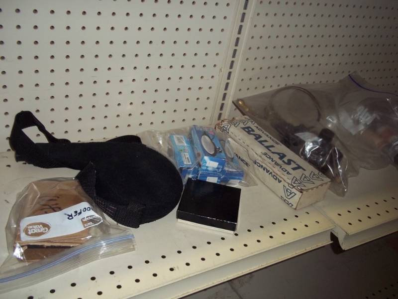 Propane Regulator, Flask, woofer, Ballast, Large Fuses